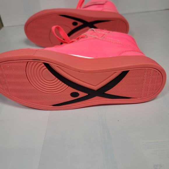 Alexandra Neon Pink High-top Sneaker Hip Hop Dance Shoes Just for Kix Sz 7 - Picture 4 of 5